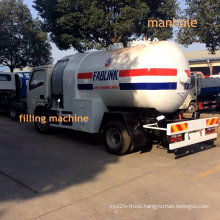 5000 Liters LPG Gas Tank Truck with Dispensing